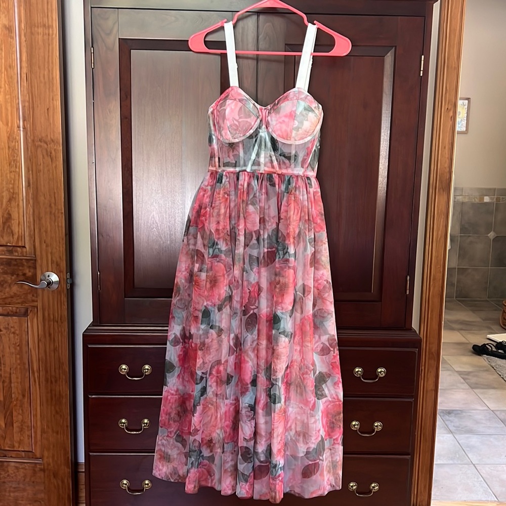 NWT Smoke Bohemian Floral Maxi Dress
